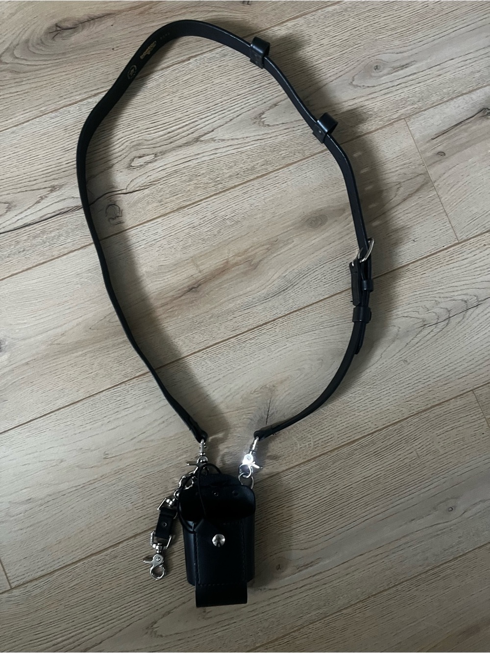 Boston Leather 4645 Black,fire Leather Belt universal case